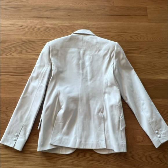 L’AGENCE leather Chamberlain Blazer size 8 - Picture 2 of 8